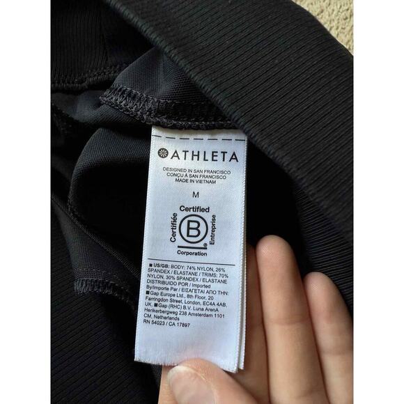 Athleta Venice Pull On High Waisted Jogger Pants Black Women's Size Medium - Picture 8 of 11